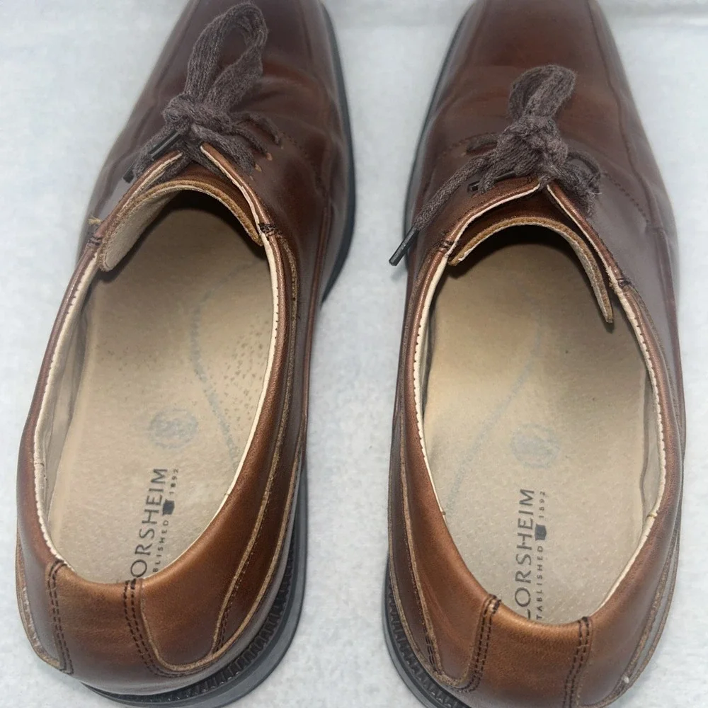 Florsheim‎ Men's Shoes Brown Leather Comfortech Bike Toe Lace Up Size 10D